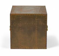 Sarried Ltd Sarreid Ltd Spanish High Style Brass Studded Cube Occasional Table - 3169245