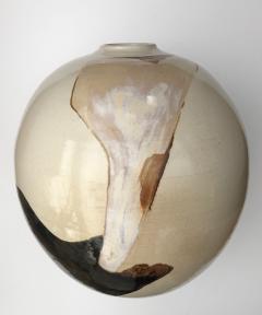 Sasha Makovkin Glazed Ovoid form Pot Vessel signed by listed ceramicist Sasha Makovkin - 1464042