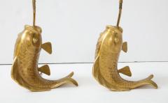 Satin Brass Koi Fish Lamps - 1150113