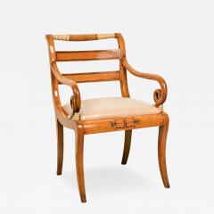 Satinwood Inlaid Armchair France or Russia circa 1825 - 3263005