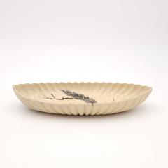 Satsuma Scalloped Earthenware Oval Dish Japan circa 1890 - 4398444