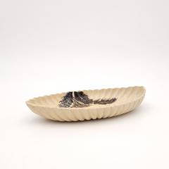 Satsuma Scalloped Earthenware Oval Dish Japan circa 1890 - 4398445