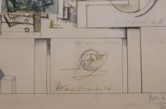 Saul Steinberg Artists Proof for Braque from Six Drawing Tables Portfolio by Saul Steinberg - 318903