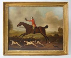 Sawrey Gilpin Fox Hunter on Horse with Hounds Attributed to Gilpin Oil on Canvas Circa 1790 - 3868113