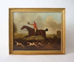 Sawrey Gilpin Fox Hunter on Horse with Hounds Attributed to Gilpin Oil on Canvas Circa 1790 - 3868114