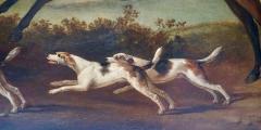 Sawrey Gilpin Fox Hunter on Horse with Hounds Attributed to Gilpin Oil on Canvas Circa 1790 - 3868120