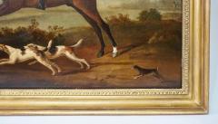 Sawrey Gilpin Fox Hunter on Horse with Hounds Attributed to Gilpin Oil on Canvas Circa 1790 - 3868121