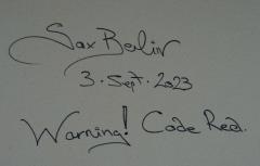 Sax Berlin Warning Code Red  - 3312264