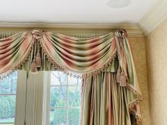 Scalamandre Window Treatments Curtains Drapery Rainbow Stripe Fringed Lined - 2564947