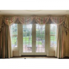 Scalamandre Window Treatments Curtains Drapery Rainbow Stripe Fringed Lined - 2564949