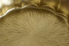 Scalloped Centerpiece in Gold Metal Italy 1960s - 4395920