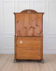 Scandinavian 18th Century Blue Painted Two Part Bureau - 4743934