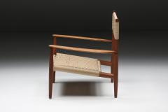 Scandinavian Armchair with Cord Webbing 1960s - 2880660