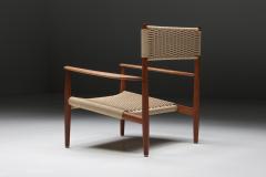 Scandinavian Armchair with Cord Webbing 1960s - 2880663