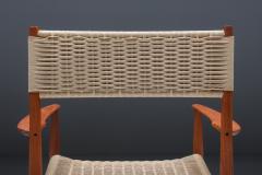 Scandinavian Armchair with Cord Webbing 1960s - 2880675