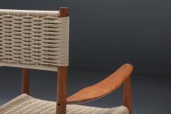 Scandinavian Armchair with Cord Webbing 1960s - 2880679