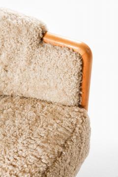 Scandinavian Art Deco Sofa in Birch and Sheepskin 1930s - 4443297