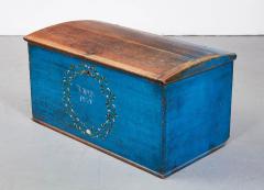 Scandinavian Blue Marriage Chest - 2876952