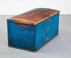 Scandinavian Blue Marriage Chest - 2876953