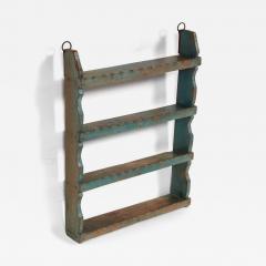 Scandinavian Blue Painted Spice Shelves - 4483917