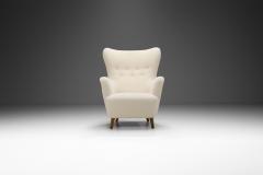 Scandinavian Cabinetmaker Upholstered Armchair Scandinavia ca 1950s - 3393173