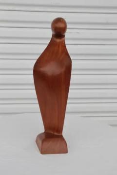 Scandinavian Danish Teak Wood Virgin Mary Madonna Mid Century MCM Simon Randers - 4097866