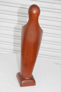 Scandinavian Danish Teak Wood Virgin Mary Madonna Mid Century MCM Simon Randers - 4097873