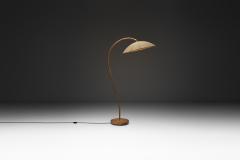 Scandinavian Floor Lamp with Rattan Stem Sweden First half of the 20th Century - 4647000