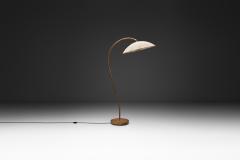Scandinavian Floor Lamp with Rattan Stem Sweden First half of the 20th Century - 4647001