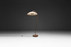 Scandinavian Floor Lamp with Rattan Stem Sweden First half of the 20th Century - 4647003