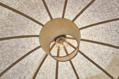 Scandinavian Floor Lamp with Rattan Stem Sweden First half of the 20th Century - 4683319