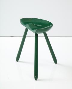 Scandinavian Green Painted Tractor Seat Stool Circa 1960s - 2587976