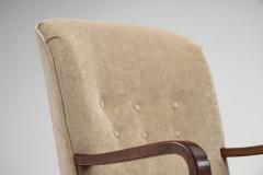 Scandinavian Lounge Chair with Wooden Frame Scandinavia 1930s - 4647456