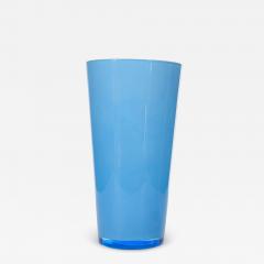 Scandinavian Mid Century Blue Glass Vase - 4733172