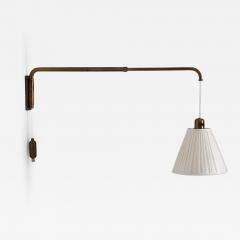 Scandinavian Mid Century Brass Wall Lamp - 4378991