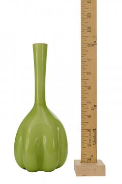 Scandinavian Mid Century Green Glass Bud Vase - 4673226