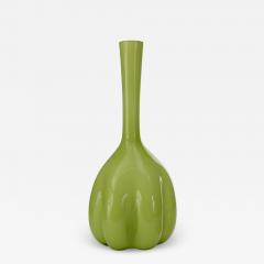 Scandinavian Mid Century Green Glass Bud Vase - 4720879