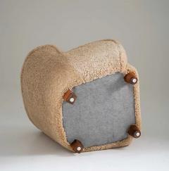 Scandinavian Mid Century Lounge Chair in Sheepskin - 2411642