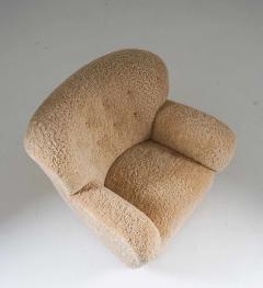 Scandinavian Mid Century Lounge Chair in Sheepskin - 2411644