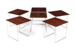 Scandinavian Mid Century Magic Puzzle Cube Danish Roosewood Nesting Tables - 4172489