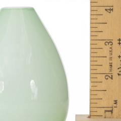 Scandinavian Mid Century Mint Green Glass Bud Vase - 4675323