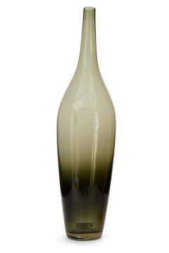 Scandinavian Mid Century Ombre Gray Glass Vase - 4195767