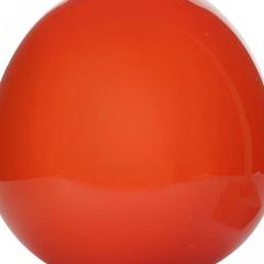 Scandinavian Mid Century Red and White Glass Vase - 4195713