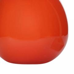 Scandinavian Mid Century Red and White Glass Vase - 4195714