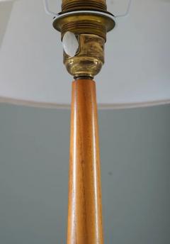 Scandinavian Mid Century Table Lamp in Brass and Teak - 2915870
