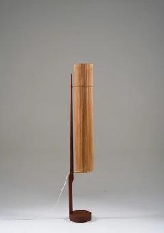 Scandinavian Mid Century Teak and Brass Floor Lamp - 2335630