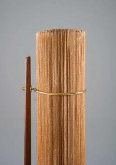 Scandinavian Mid Century Teak and Brass Floor Lamp - 2335637