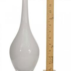 Scandinavian Mid Century White Glass Bud Vase - 4195915