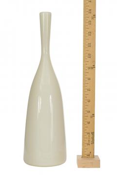 Scandinavian Mid Century White Glass Bud Vase - 4671992