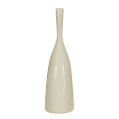 Scandinavian Mid Century White Glass Bud Vase - 4717085